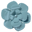 Azure Silk Flower