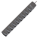 Black Pleated Velvet Trim