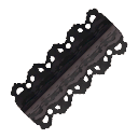 Black Ruffle Madness Trim