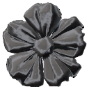 Black Velvet Ribbon Flower