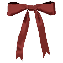 Bordeaux Red Skinny Bow