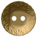 Brass Saucer Button