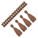 Brown Tassel Trim
