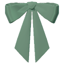 Celadon Chunky Bow