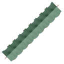 Celadon Green Ruffle Trim