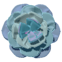 Decadent Blue Silk Flower
