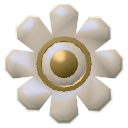 Flower Button White