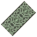 Georgia Green Embellished Trim