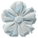 Glacier Blue Ribbon Flower