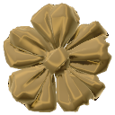 Golden Velvet Ribbon Flower