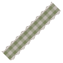 Green Gingham Trim