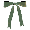 Green Velvet Skinny Bow
