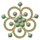 Jade Swirl Brooch