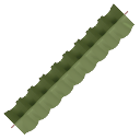 Laurel Green Ruffle Trim
