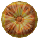 Orange Diamond Embroidered Button