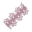 Orchid Pink Zig Zag Lace