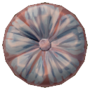 Pink and Blue Embroidered Button