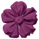 Plum Ribbon Flower