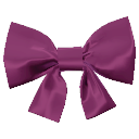 Plum Square Bow