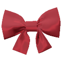 Poppy Red Square Bow