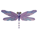 Purple Dragonfly Appliqué