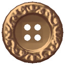Red Copper Pippa Button
