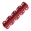 Red Double Ruffle Trim