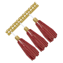 Red Tassel Trim