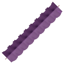 Ruffle Purple Trim