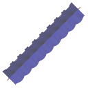 Ruffle Royal Blue Trim
