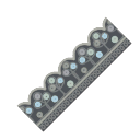 Silver Clover Sequined Trim