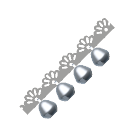 Silver Jingle Bell Trim