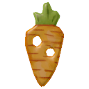 Tiny Carrot Novelty Button
