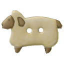 Tiny Sheep Novelty Button