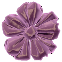 Violet Velvet Ribbon Flower