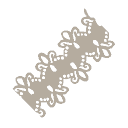White Zig Zag Lace