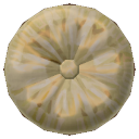 Yellow Hibiscus Embroidered Button
