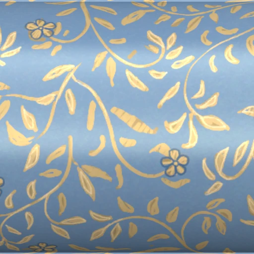 Tecido Blue Dainty Continuous Floral