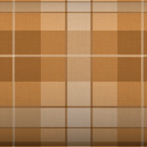 Tecido Checkered Ochre Cotton