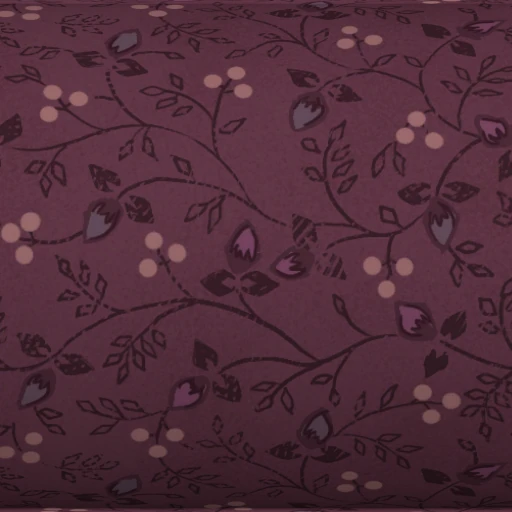 Ткань Elegant Plum Foliage Cotton
