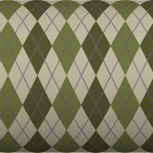 Tecido Grey and Green Argyle