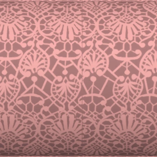 Tecido Lace on Pink Silk