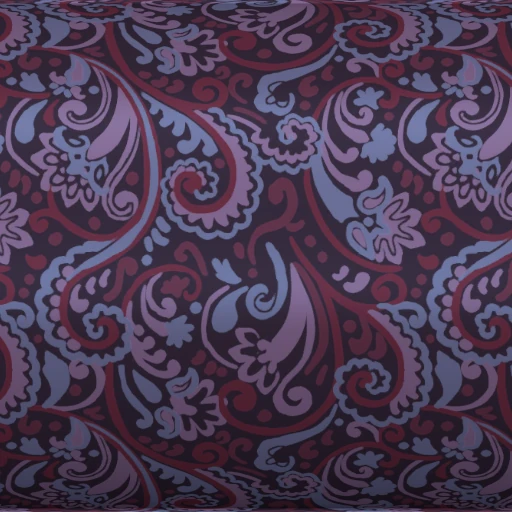 Tecido Paisley Purple Silk