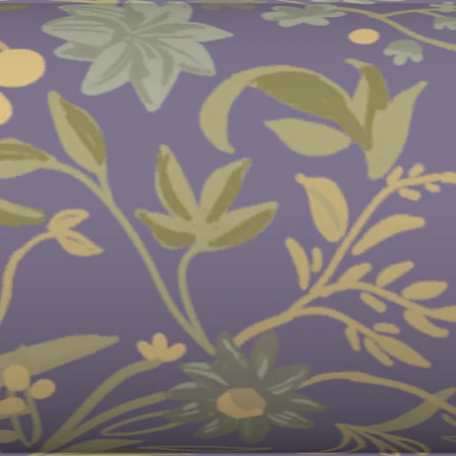 Tecido Purple Floral Cotton
