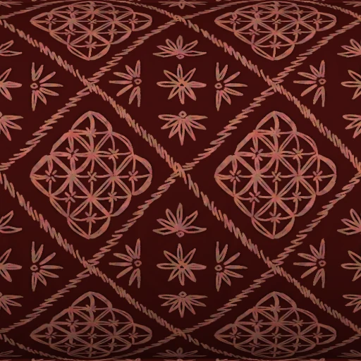 Tecido Ruby Embroidered Diamond Cotton