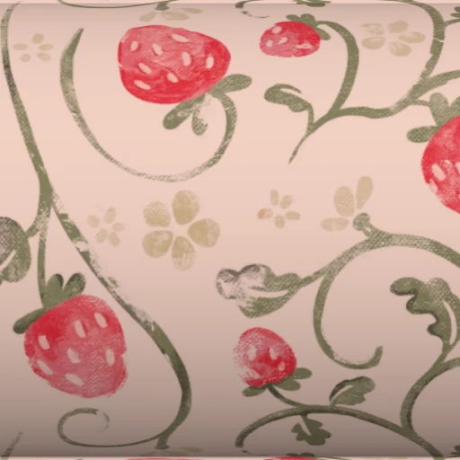 Tecido Strawberry Fields Simple Cotton