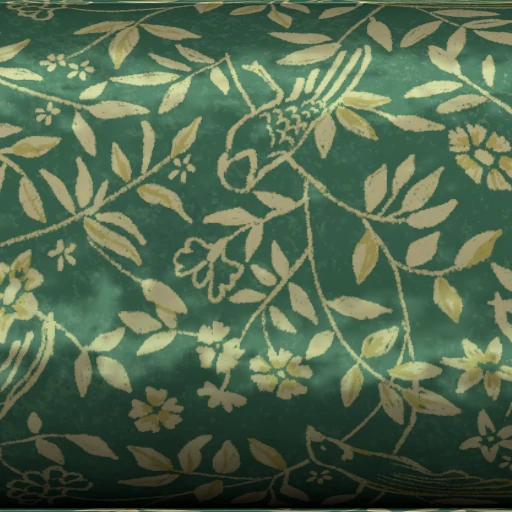 Tecido Teal Birdsong Velvet