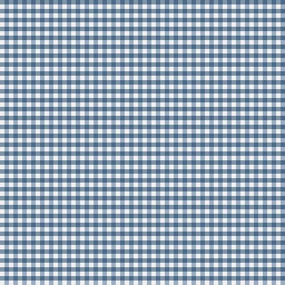 Amostra de tecido Gingham Blue Cotton