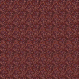 Amostra de tecido Paisley Red Silk