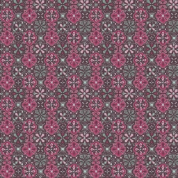Amostra de tecido Pink Kaleidoscope Embroidered Cotton